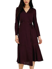 Burgundy-Wrap-Dress